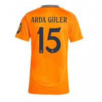 Camiseta Real Madrid Arda Guler #15 Segunda Equipación Replica 2024-25 para mujer mangas cortas